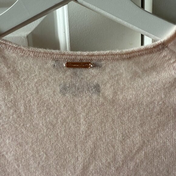 Massimo Dutti 100 cashmere light pink v neck - Picture 3 of 4